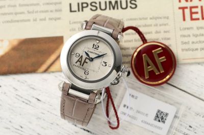 Cartier Pasha Watch 30MM Waterproof to 100M Women White Watch